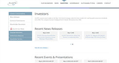 Desktop Screenshot of investor.allete.com