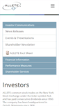 Mobile Screenshot of investor.allete.com